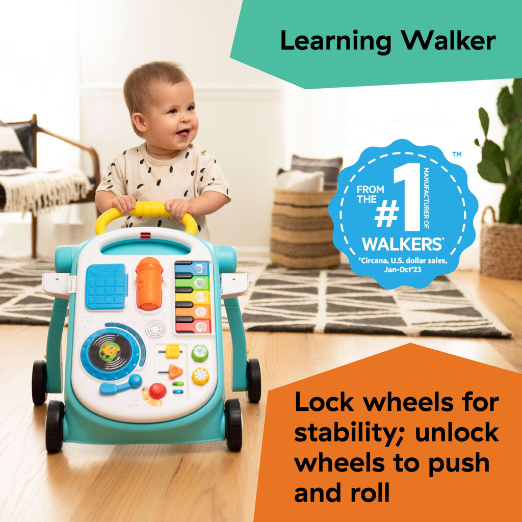 4-in-1 Push Walker Activity Center Toddler Table Floor Toy V2182