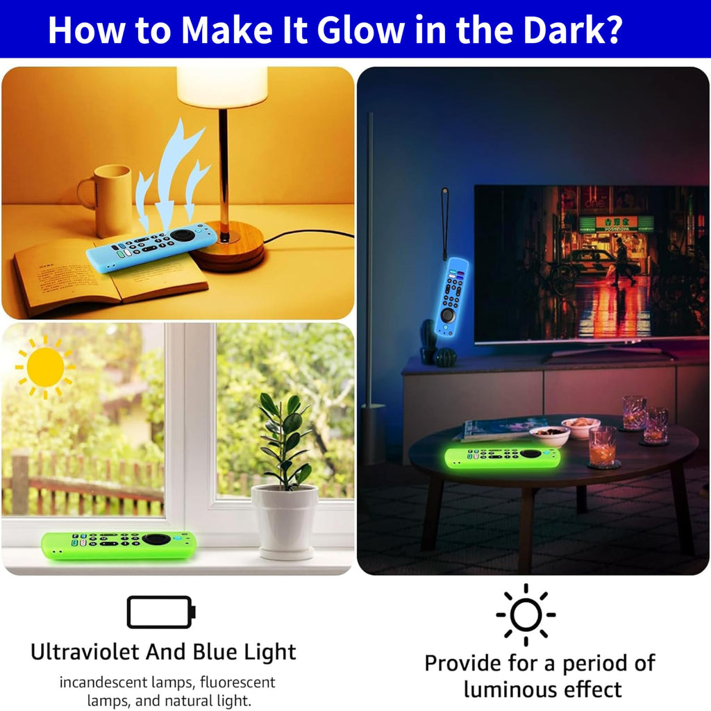 Glow in the Dark Remote Cover with Lanyard T5122