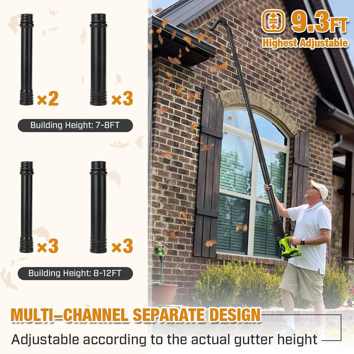 Leaf Blower Gutter Attachment H526