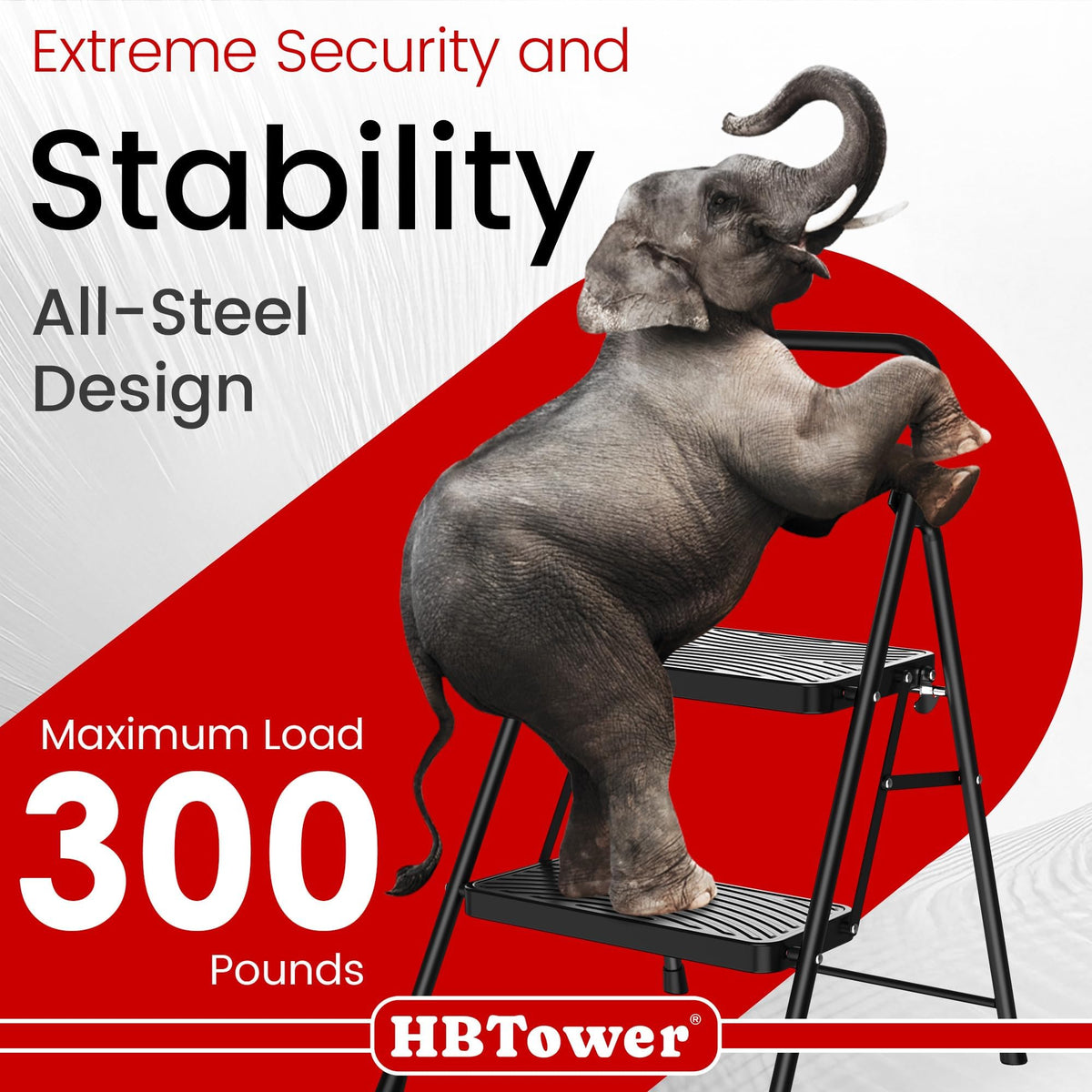 2 Step Ladder with Anti-Slip Pedal W13128