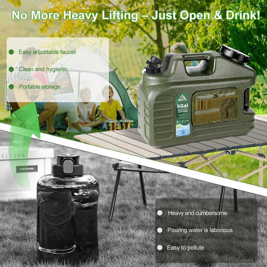 5 Gallon BPA Free Water Jug with Spigot E718250