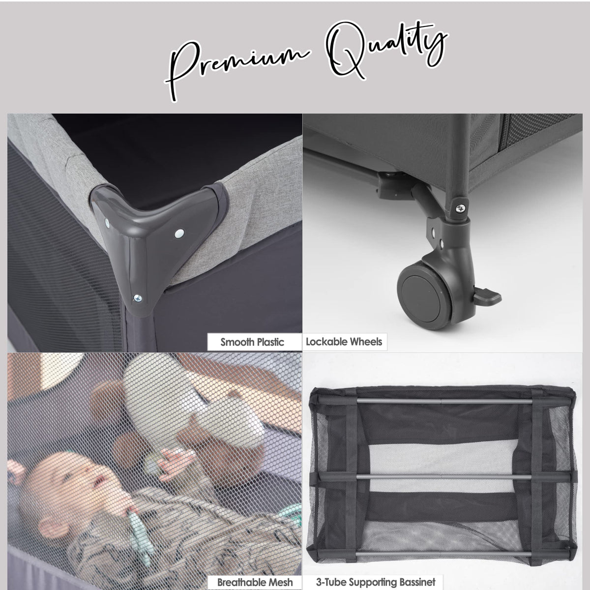 5-in-1 Pack and Play with Bassinet and Changing Table K957