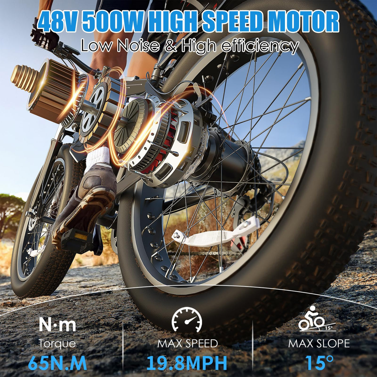 26" Fat Tire 48V 750W Electric Bike X9562