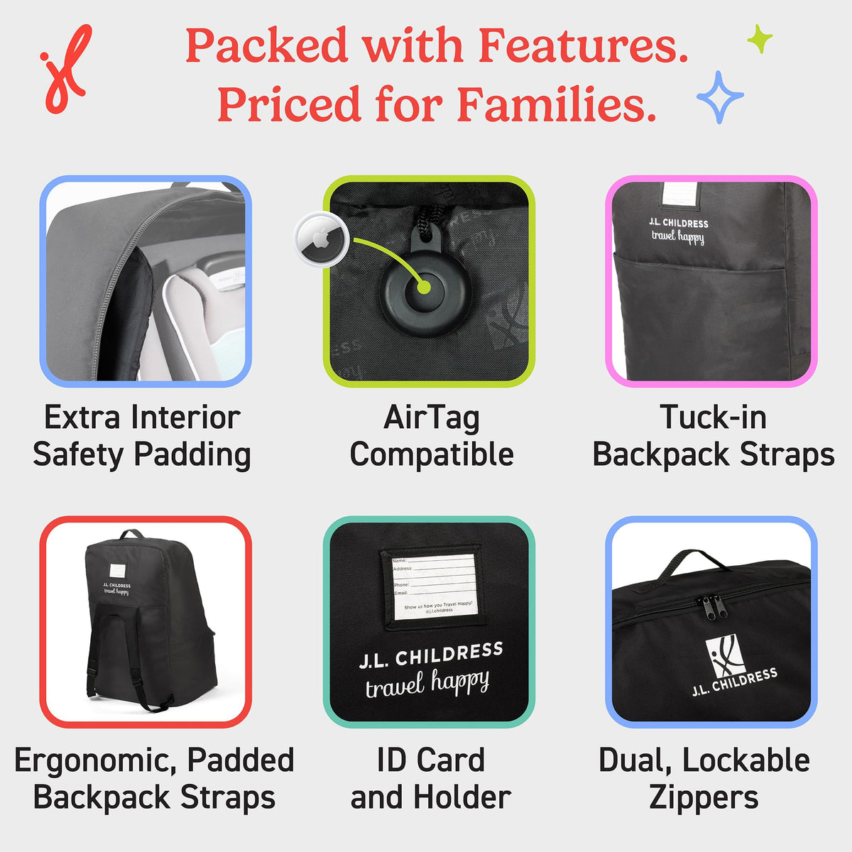 Padded Car Seat Travel Bag B225290