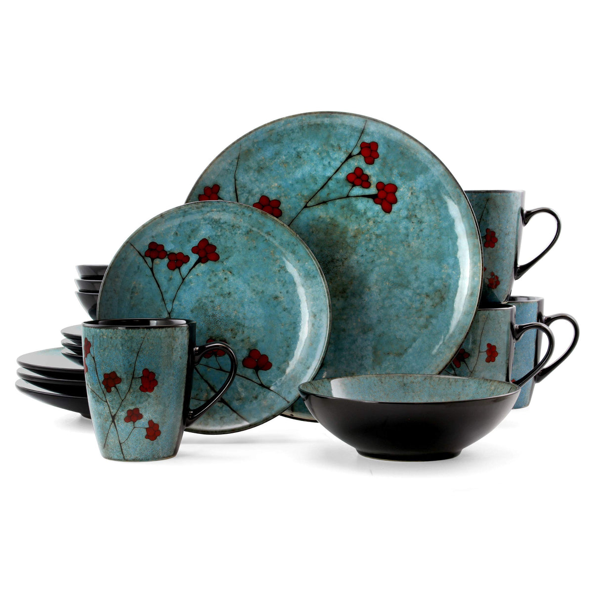 16 Piece Dinnerware Set in Blue C3723