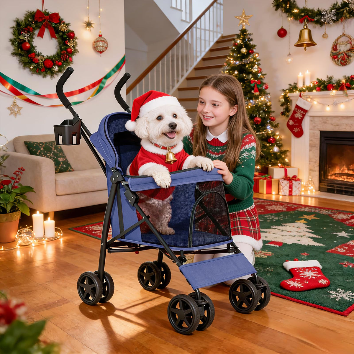 Navy Blue Pet Stroller R50050