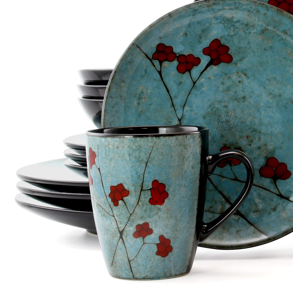 16 Piece Dinnerware Set in Blue C3723
