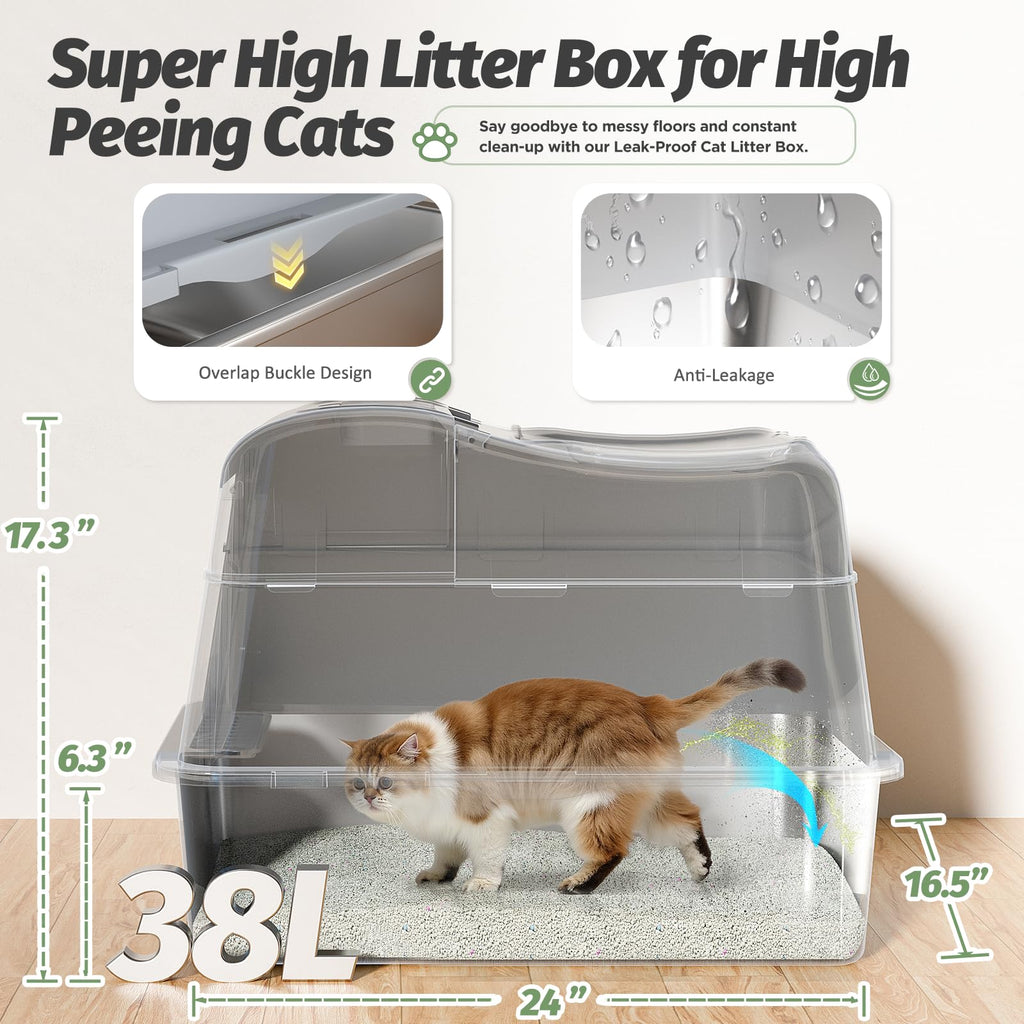 Stainless Steel Cat Litter Box H13720