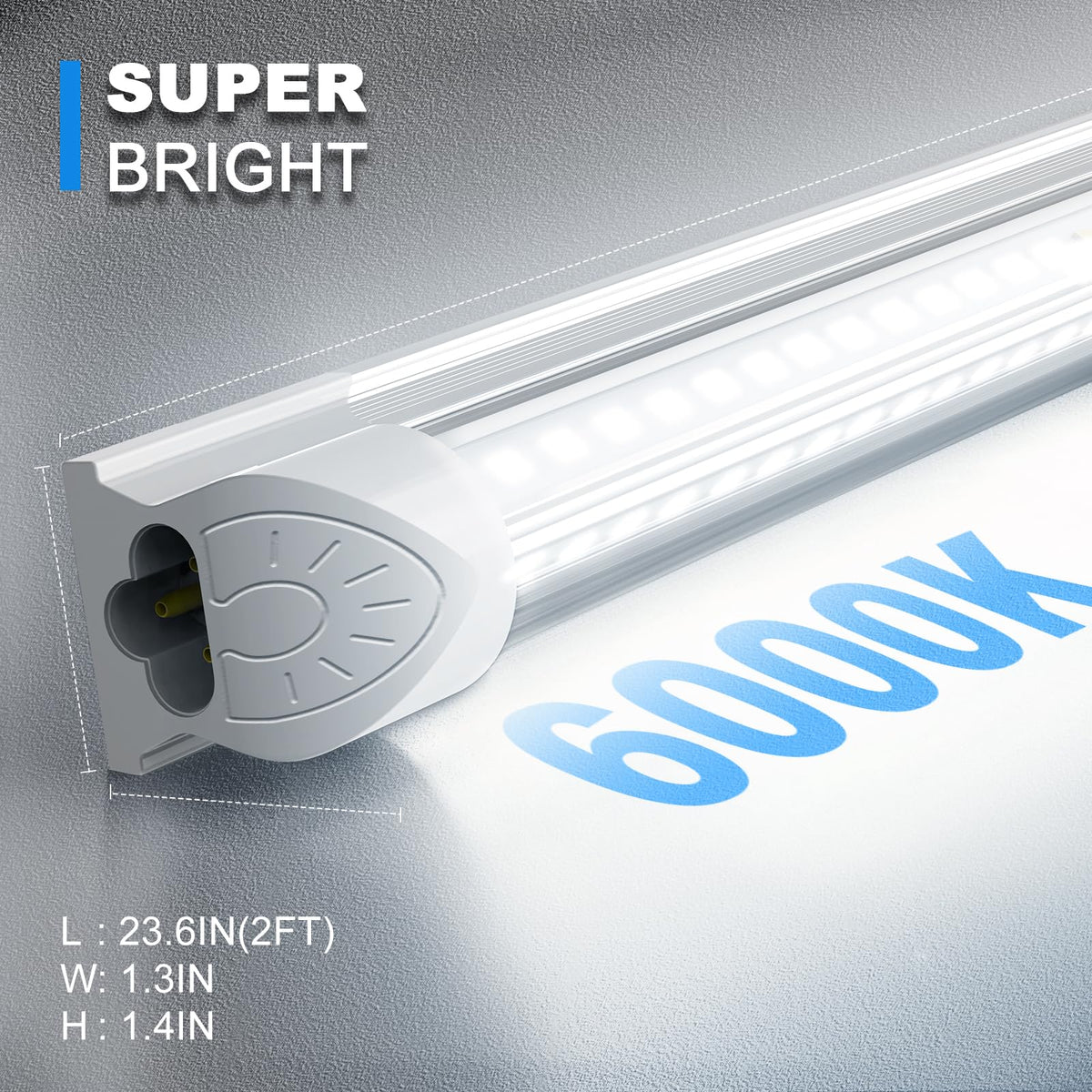 2FT 22W 3300LM 6000K Cool White Linkable LED Shop Lights S392