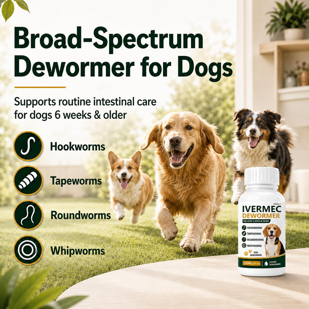 Broad Spectrum Dog Dewormer Liquid 120ml W739