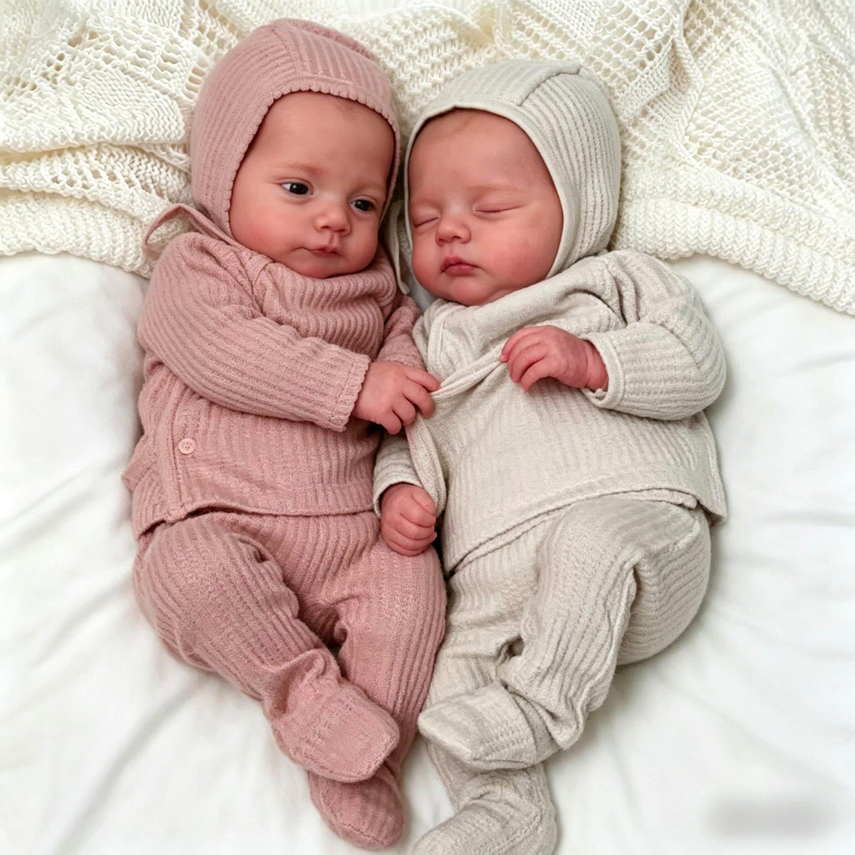 18 in Realistic Baby Dolls Twins with Accessories M274