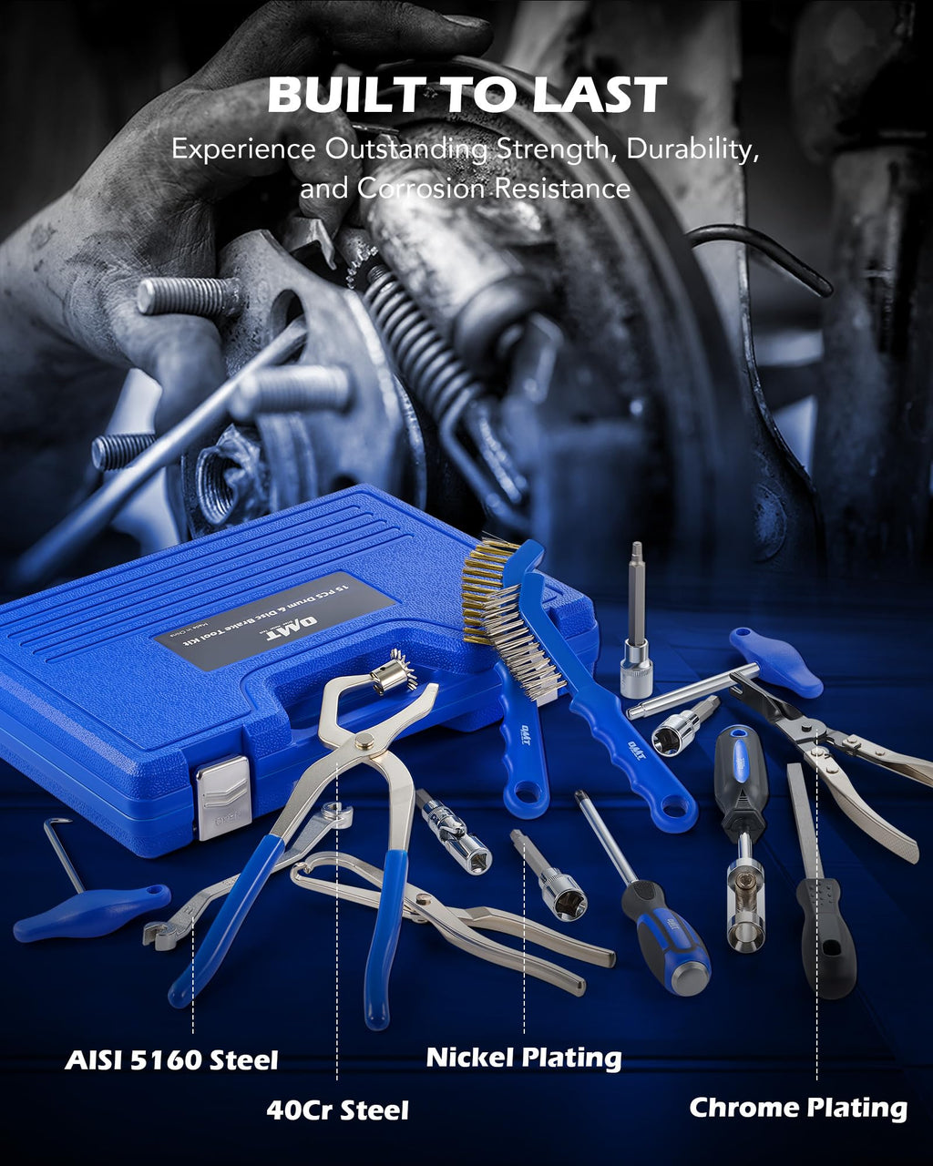 15-Piece Drum & Disc Brake Tool Kit K796062