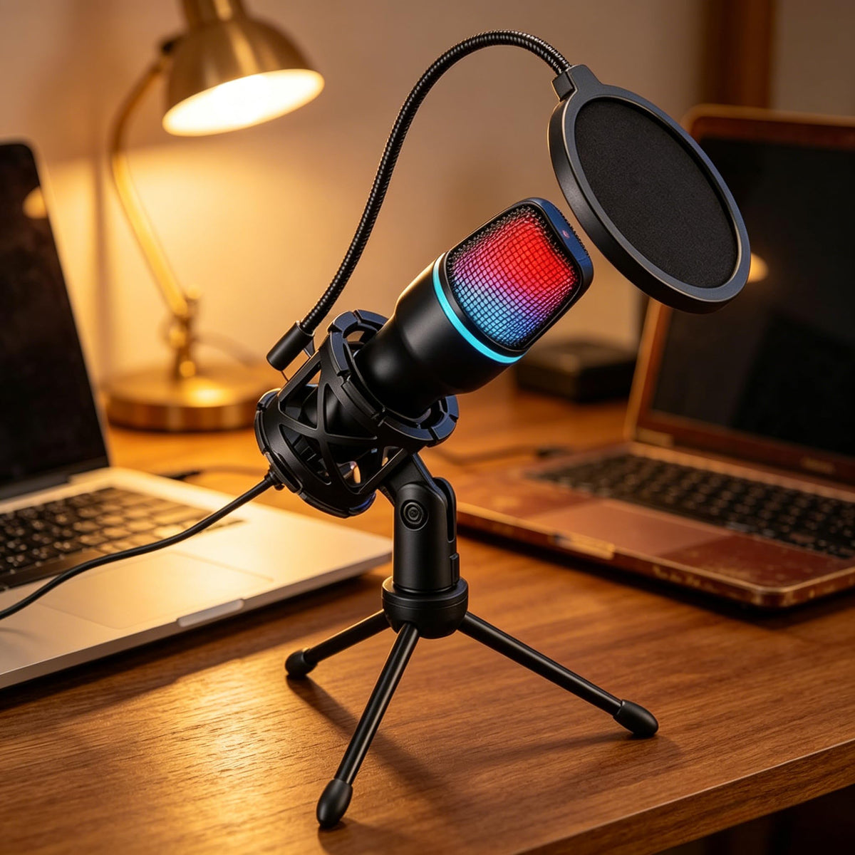 USB Condenser Gaming Mic with Shock Mount W235628