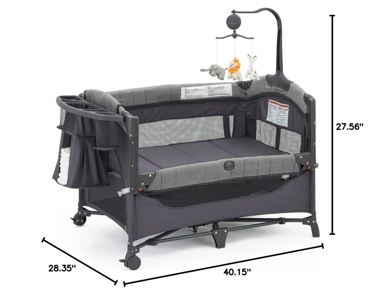 5-in-1 Pack and Play with Bassinet and Changing Table K957