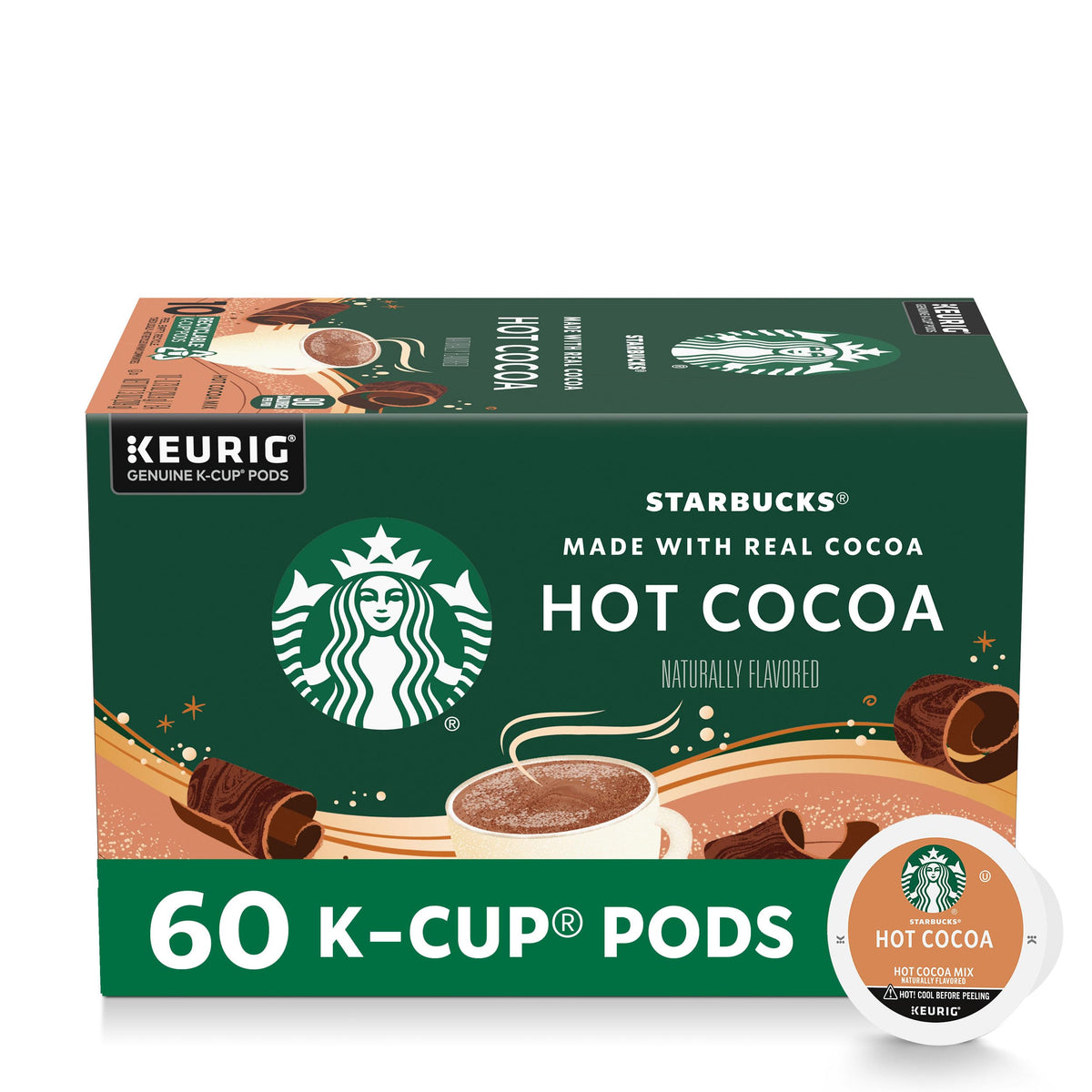 Hot Cocoa K-Cup Coffee Pods, 60 Keurig Pods V763363