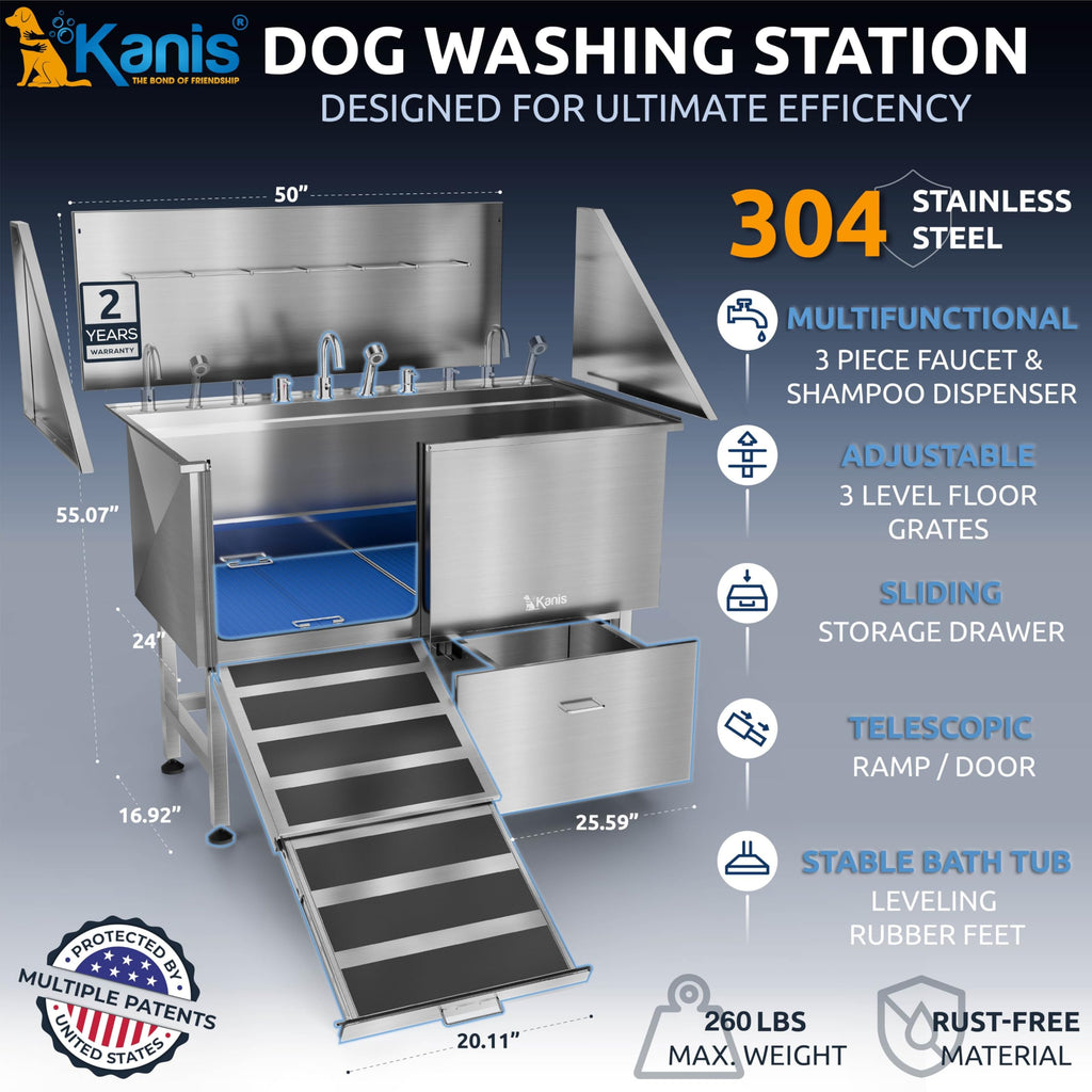304 Stainless Steel Pet Wash Sink P2849