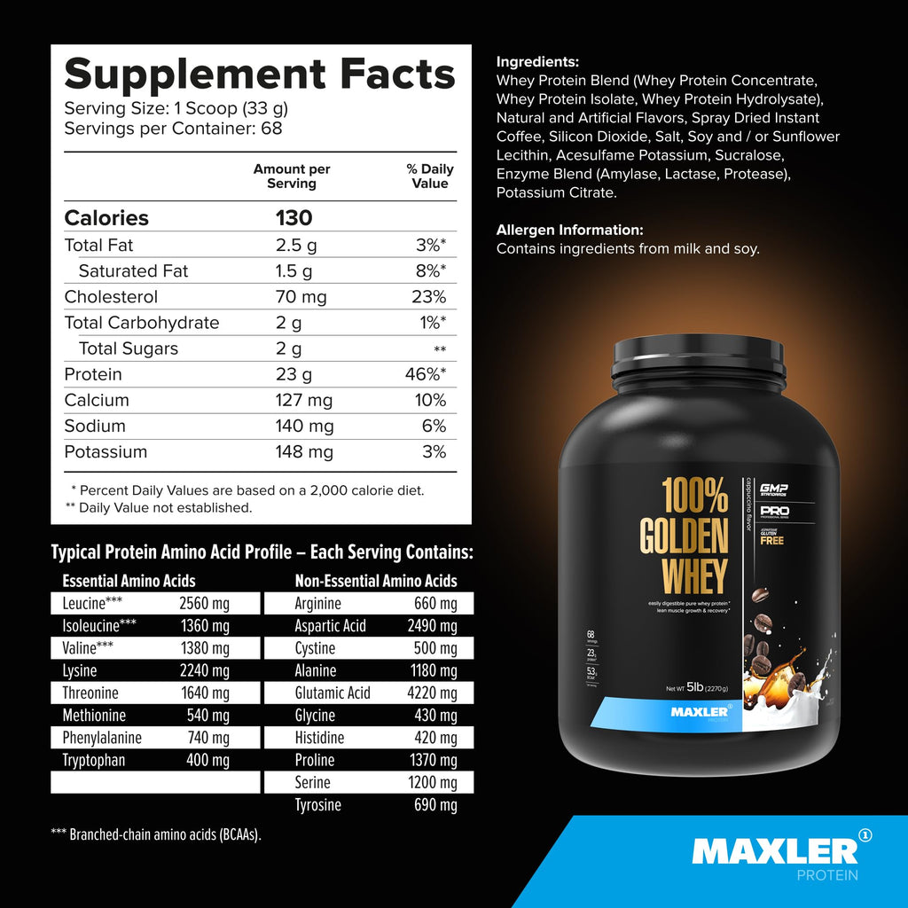 Whey Protein Powder Cappuccino 5 lb S557945