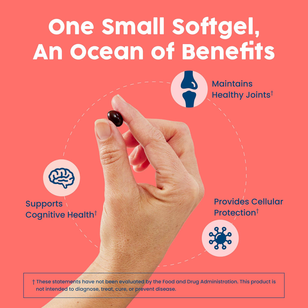 Antarctic Krill Oil 500mg Omega-3 60 Softgels J284