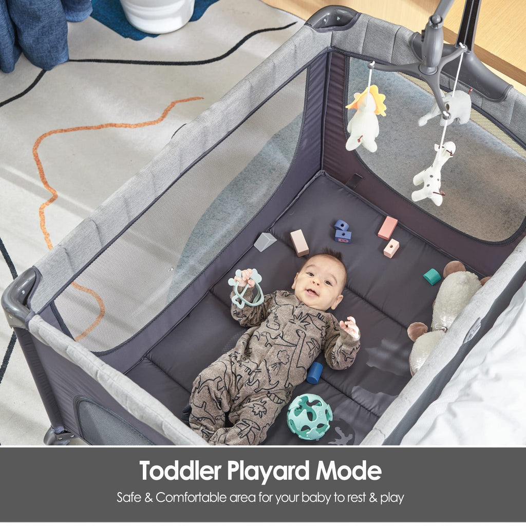 5-in-1 Pack and Play with Bassinet and Changing Table K957