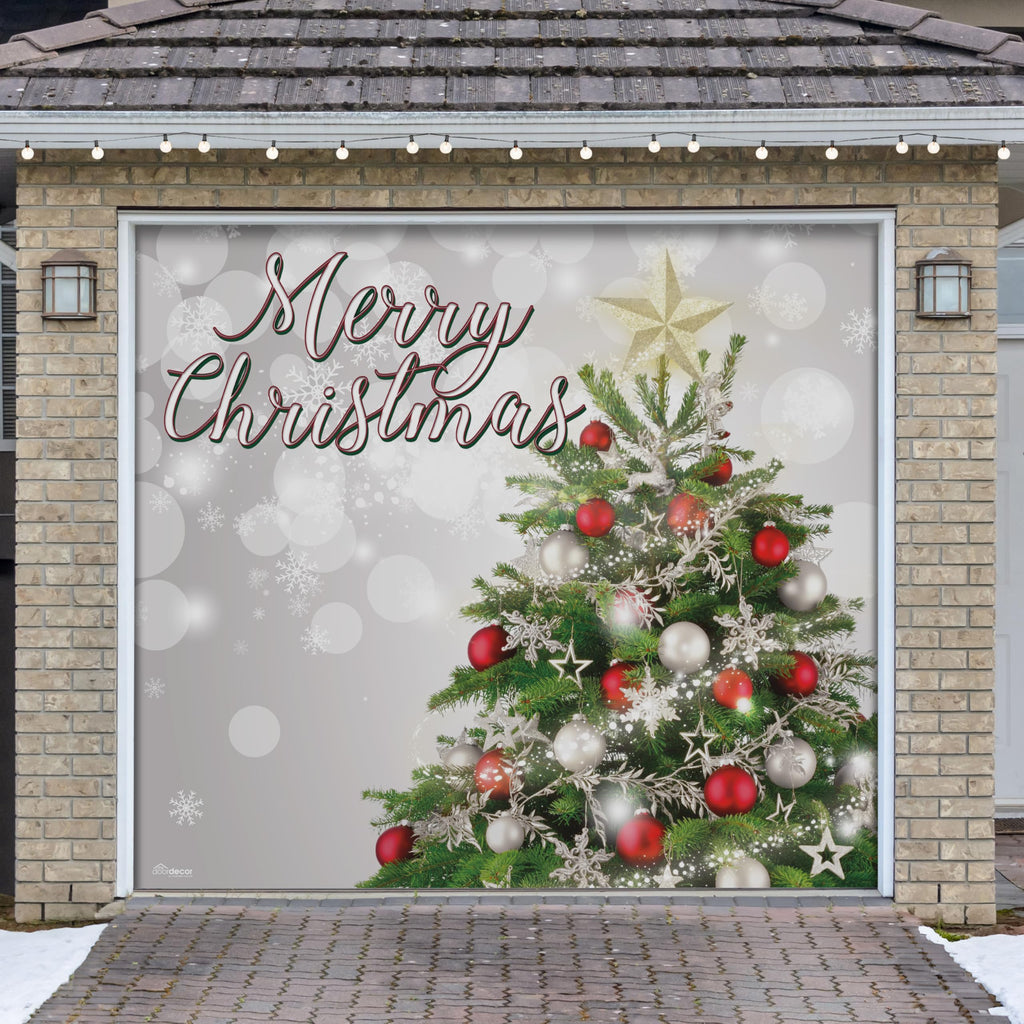 Christmas Tree Garage Door Banner G91125