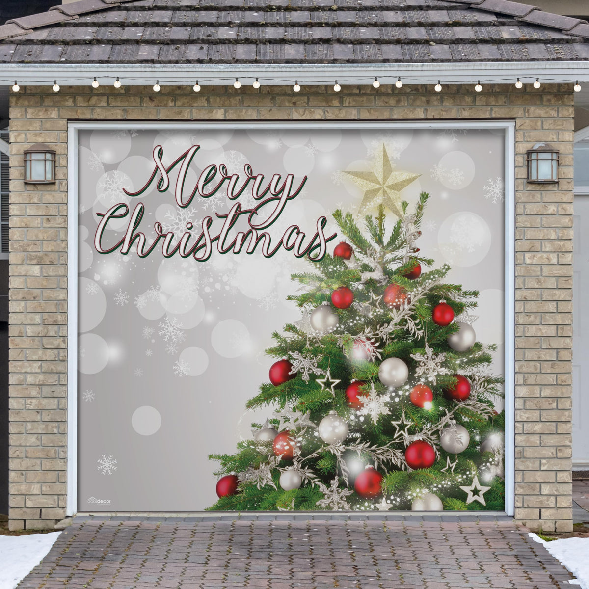 Christmas Tree Garage Door Banner G91125