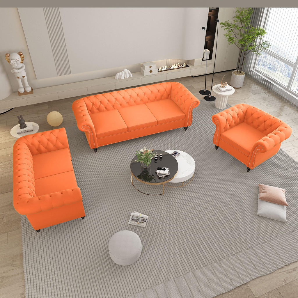 Tufted Velvet 2 Seater Sofa I71288