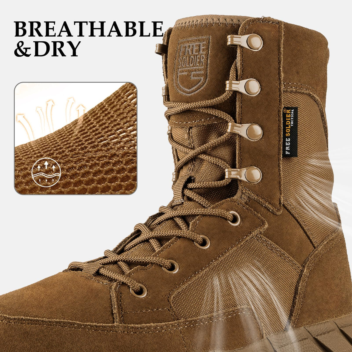 8" Zip Military Tactical Boot T65401
